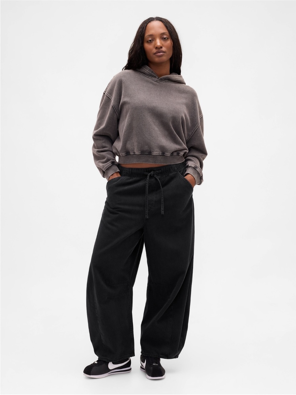 GAP Mid Rise UltraSoft Easy Horseshoe Jeans - Black